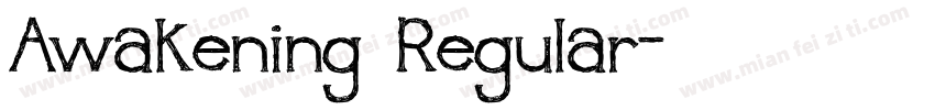 Awakening Regular字体转换